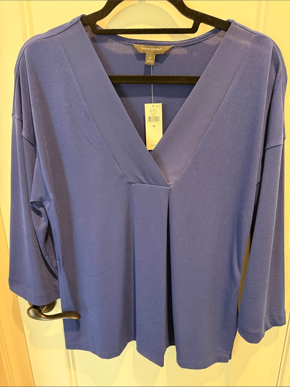 Women's V-Neck Top in Royal Blue